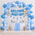 71 Pcs Welcome Baby Boy Decoration Kit – Blue White Combo