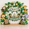 101 Pcs Jungle Safari Birthday Decoration Kit with Animal Balloons