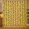 Green Leaf Curtain LED Light with 10 Hanging Strings – Warm White