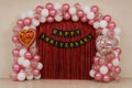 84 Pcs Happy Anniversary Decoration Kit – Pink & White Balloons image 0