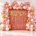 51 Pcs Bride To Be Decoration Kit – Rose Gold Bridal Shower Set