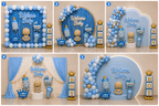 71 Pcs Welcome Baby Boy Decoration Kit – Blue White Combo image 2