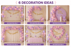 109 Pcs Butterfly Birthday Balloon Arch Kit – Pink & Purple image 2