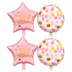 Pink Elephant Foil Balloon Set for Kids Birthday – 5 Pcs