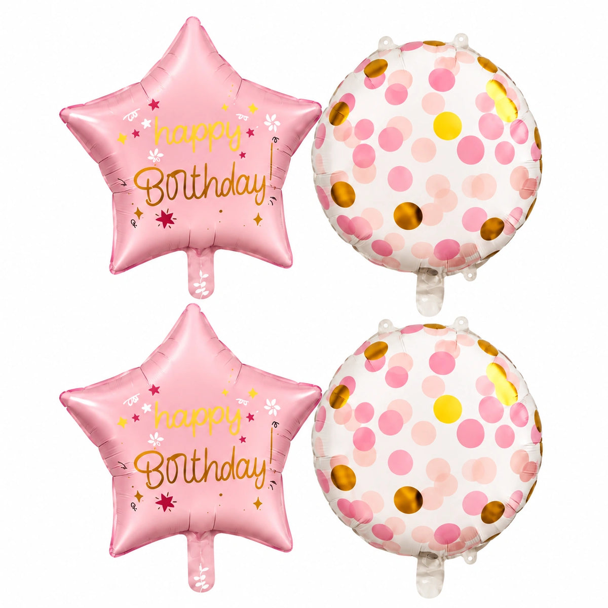 Pink Elephant Foil Balloon Set for Kids Birthday – 5 Pcs