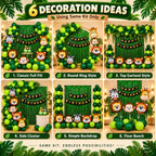 39 Pcs Jungle Theme Birthday Decoration Kit with Animal Balloons