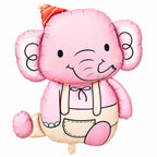 Pink Elephant Foil Balloon Set for Kids Birthday – 5 Pcs