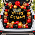 17 Pcs Car Boot Birthday Decoration Kit – Red, Black & Gold