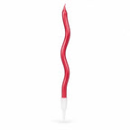 Metallic Curly Birthday Candles with Holders – 6 Pcs