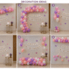 "6 Pastel Butterfly Birthday Decoration Ideas with Balloon Garland, Happy Birthday Banner and Butterfly Wall Decor"