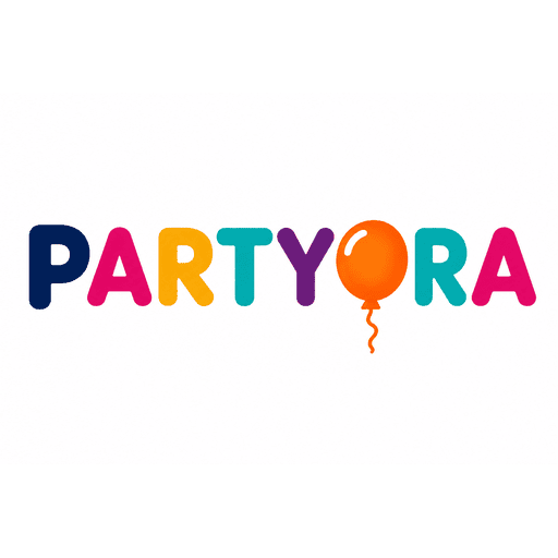 Partyora logo for online DIY party decoration kits and celebration supplies