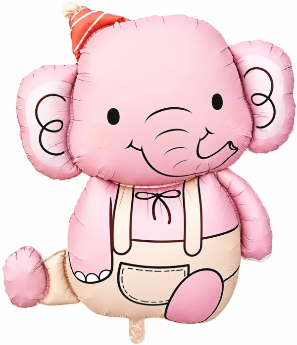 Large Pink Elephant Foil Balloon Large pink elephant foil balloon for kids birthday decoration
